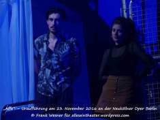 „Affe“ – Uraufführung mit den Songs von Peter Fox am 23. November 2016 an der Neuköllner Oper Berlin © Frank Wesner