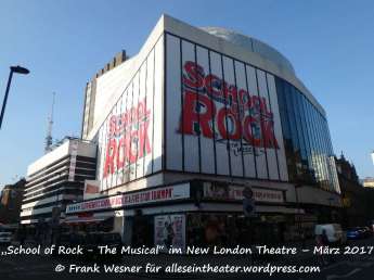 „School of Rock - The Musical“ im New London Theatre – März 2017 © Frank Wesner