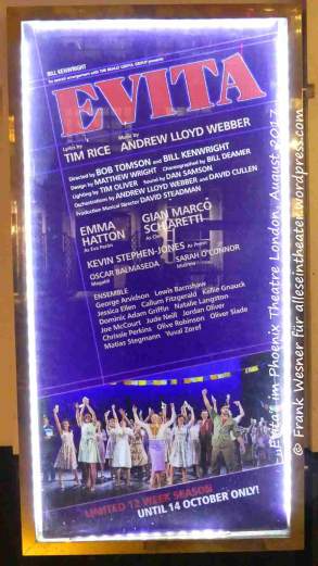 Evita 2017 im Phoenix Theatre London