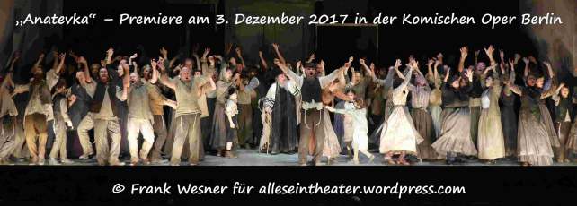 Anatevka – Premiere am 3. Dezember 2017 in der Komischen Oper Berlin © Frank Wesner - mit Max Hopp