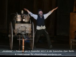 Max Hopp als Tevje in „Anatevka“ – Premiere am 3. Dezember 2017 in der Komischen Oper Berlin © Frank Wesner