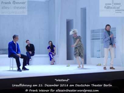 "Westend" - Uraufführung am 21. Dezember 2018 am Deutschen Theater Berlin © Frank Wesner