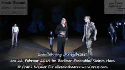 „Kriegsbeute“ – Uraufführung am 22. Februar 2019 im Berliner Ensemble, Kleines Haus © Frank Wesner