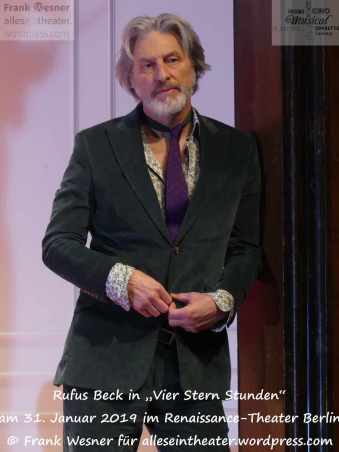 Rufus Beck in „Vier Stern Stunden“ – Deutsche Erstaufführung am 31. Januar 2019 im Renaissance-Theater Berlin © Frank Wesner