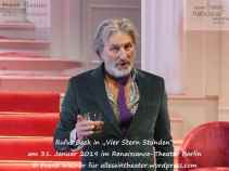 Rufus Beck in „Vier Stern Stunden“ – Deutsche Erstaufführung am 31. Januar 2019 im Renaissance-Theater Berlin © Frank Wesner