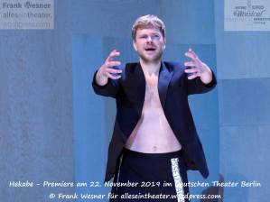 Paul Grill in Hekabe - Premiere am 22. November 2019 im Deutschen Theater Berlin © Frank Wesner