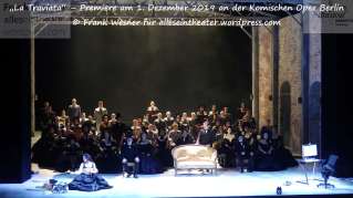 „La Traviata“ – Premiere am 1. Dezember 2019 an der Komischen Oper Berlin © Frank Wesner