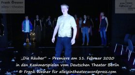 „Die Räuber“ - Premiere am 11. Februar 2020 - Inszenierung des Jungen DT in den Kammerspielen vom Deutschen Theater Berlin © Frank Wesner